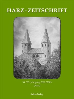 cover image of Harz-Zeitschrift für den Harz-Verein für Geschichte und Altertumskunde